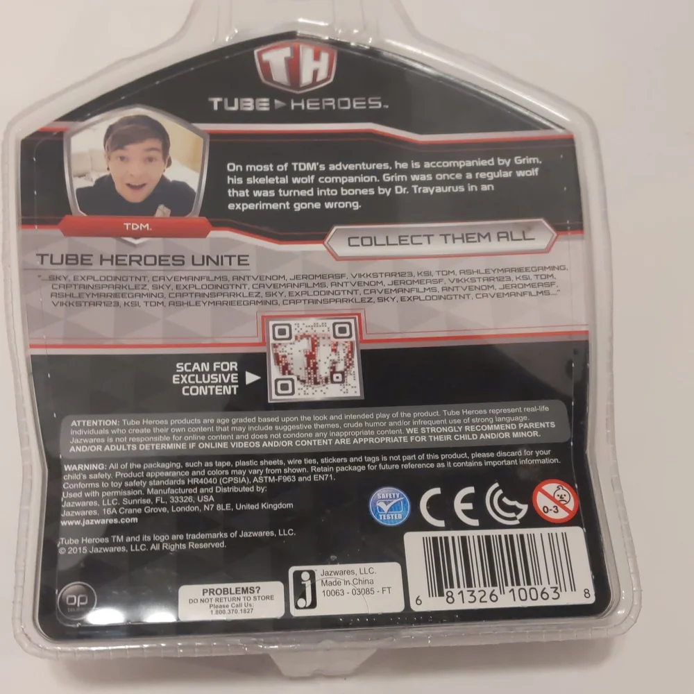 Jazwares Tube Heroes TDM hero pack 2015 New in Package